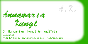 annamaria kungl business card